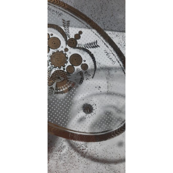 Vintage Pyrex A-14 3 Qt. Goerges Briard Oval Serving Dish, Birds of Happiness - Picture 4 of 7